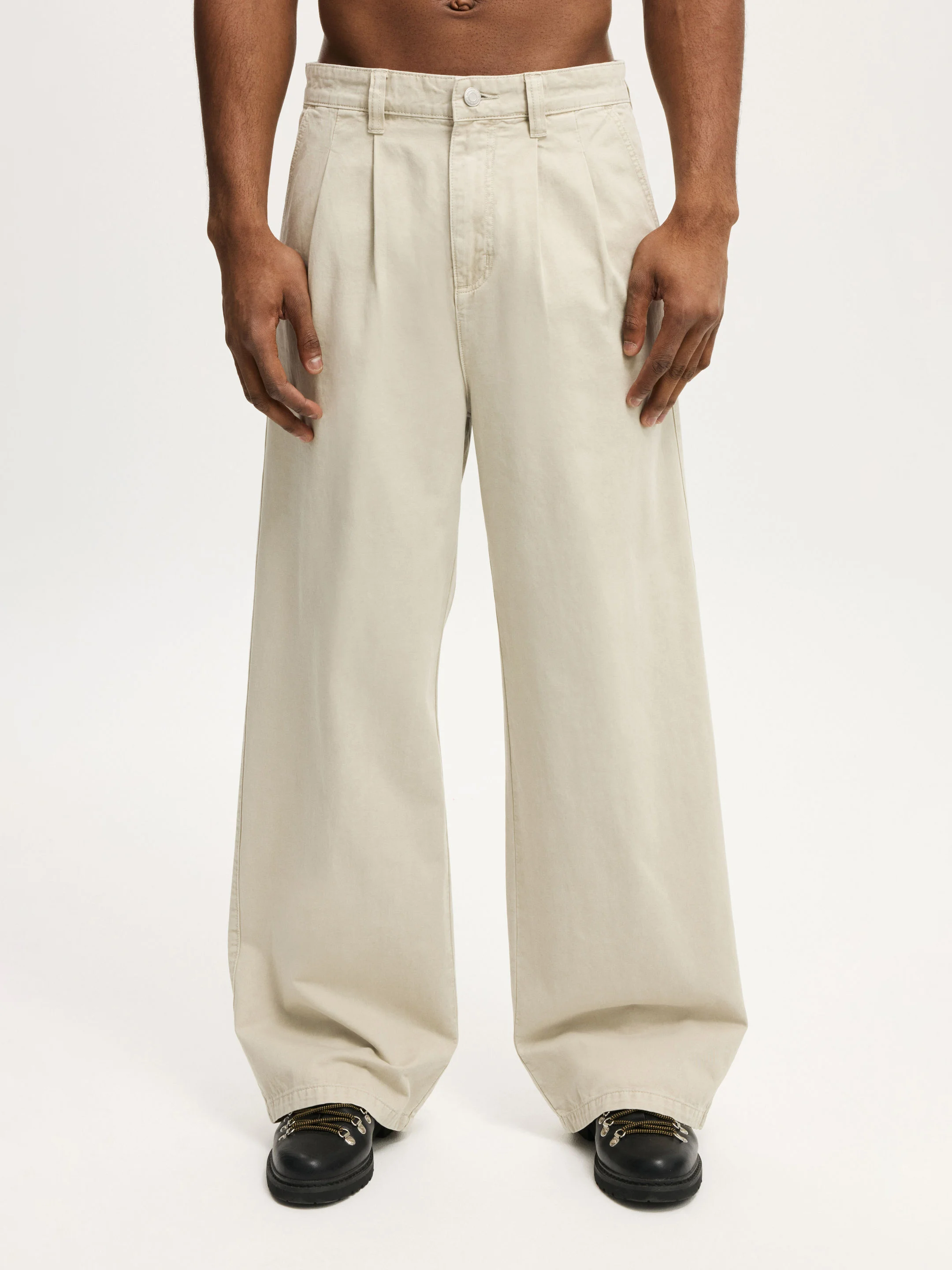 COTTON ON Quần Vải Dài Nam - Super Baggy Pleated Pant