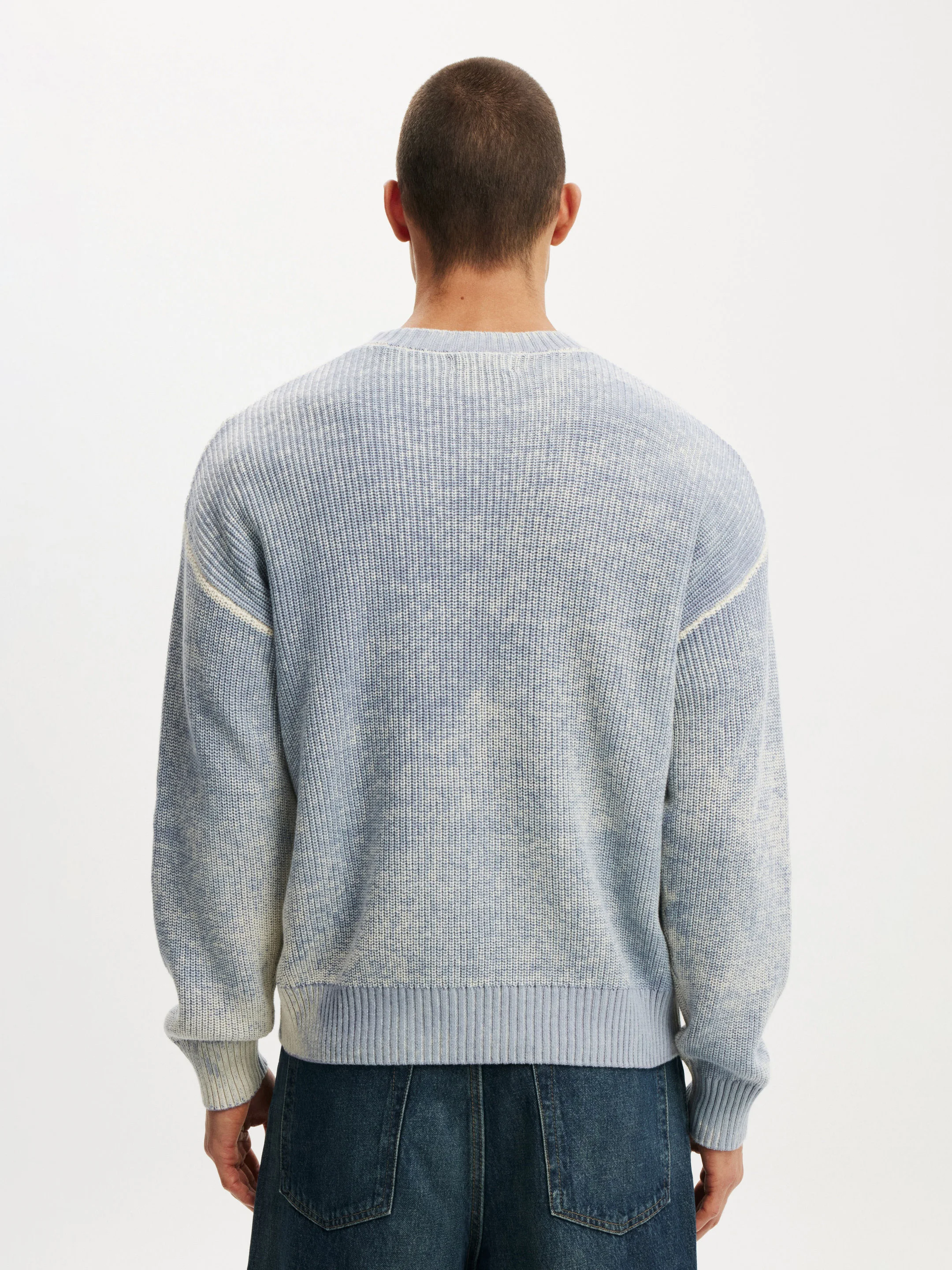 COTTON ON Áo Len Dài Tay Nam - Y2K Box Fit Crew Knit