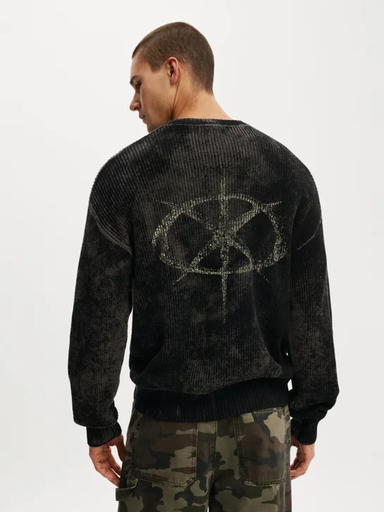 COTTON ON Áo Len Dài Tay Nam - Y2K Box Fit Crew Knit