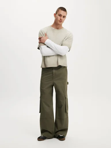 COTTON ON Quần Vải Dài Nam - Super Baggy Cargo Pant