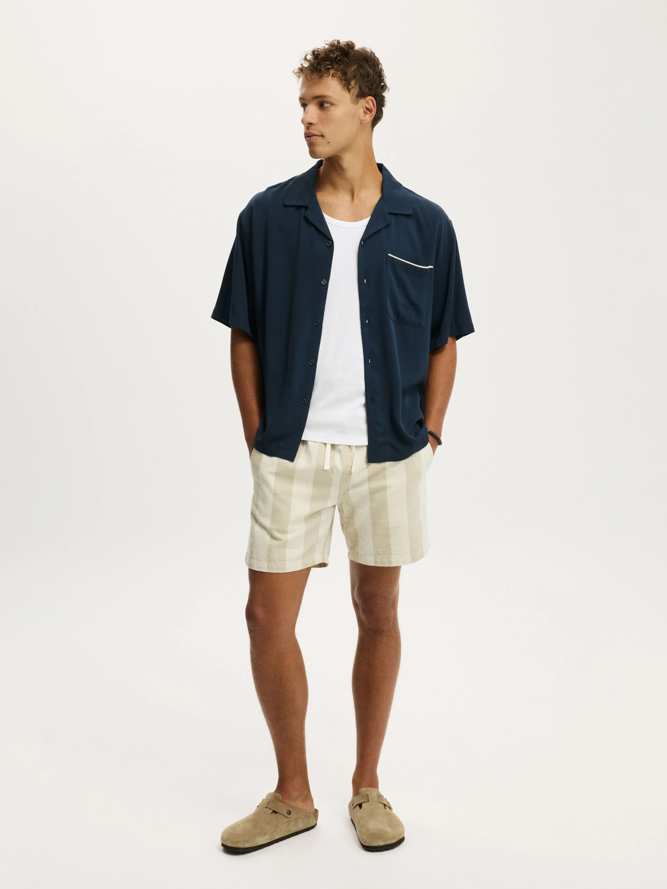 COTTON ON Áo Sơ Mi Ngắn Tay Nam - Sorrento Short Sleeve Shirt