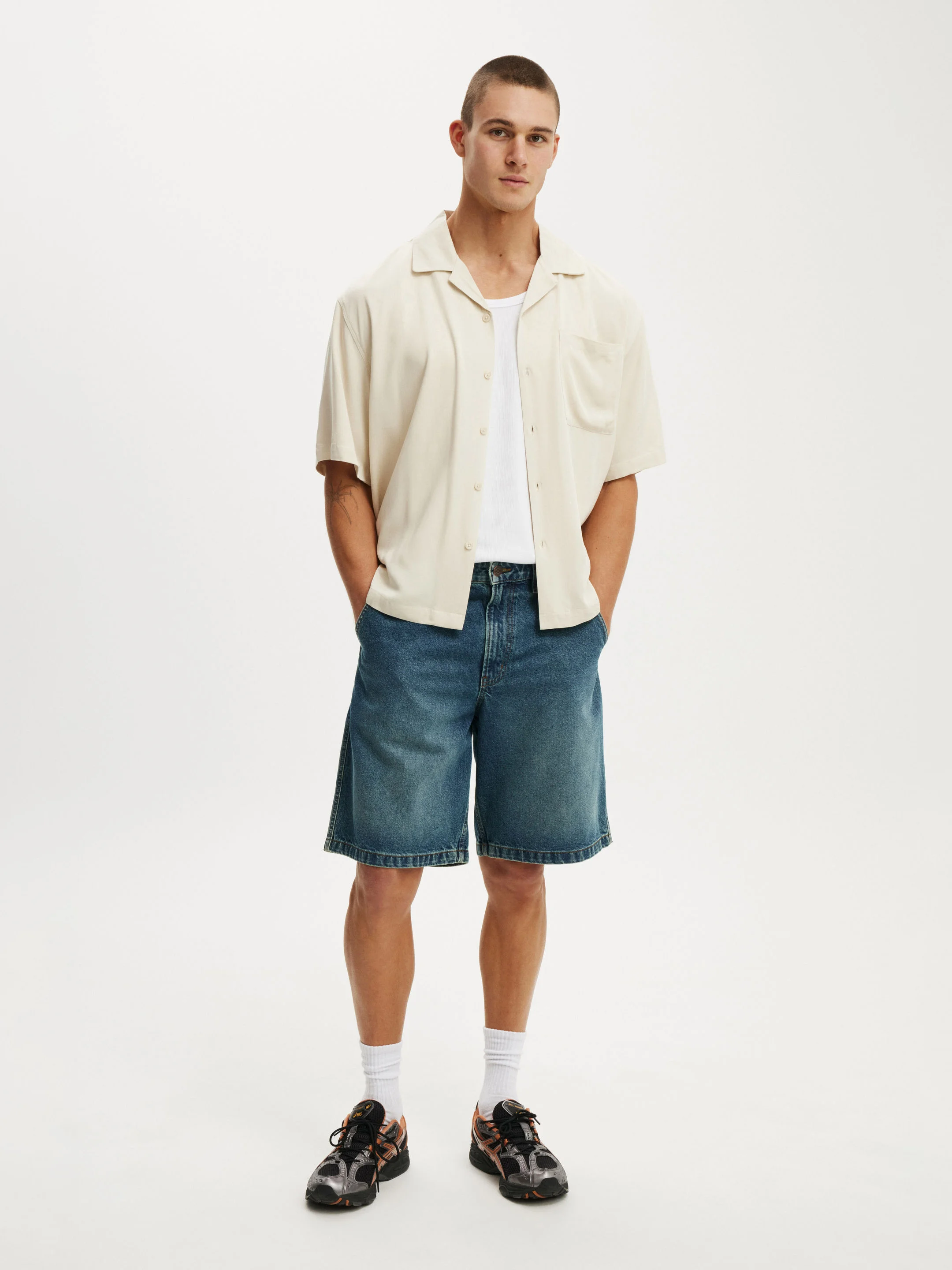 COTTON ON Áo Sơ Mi Ngắn Tay Nam - Sorrento Short Sleeve Shirt