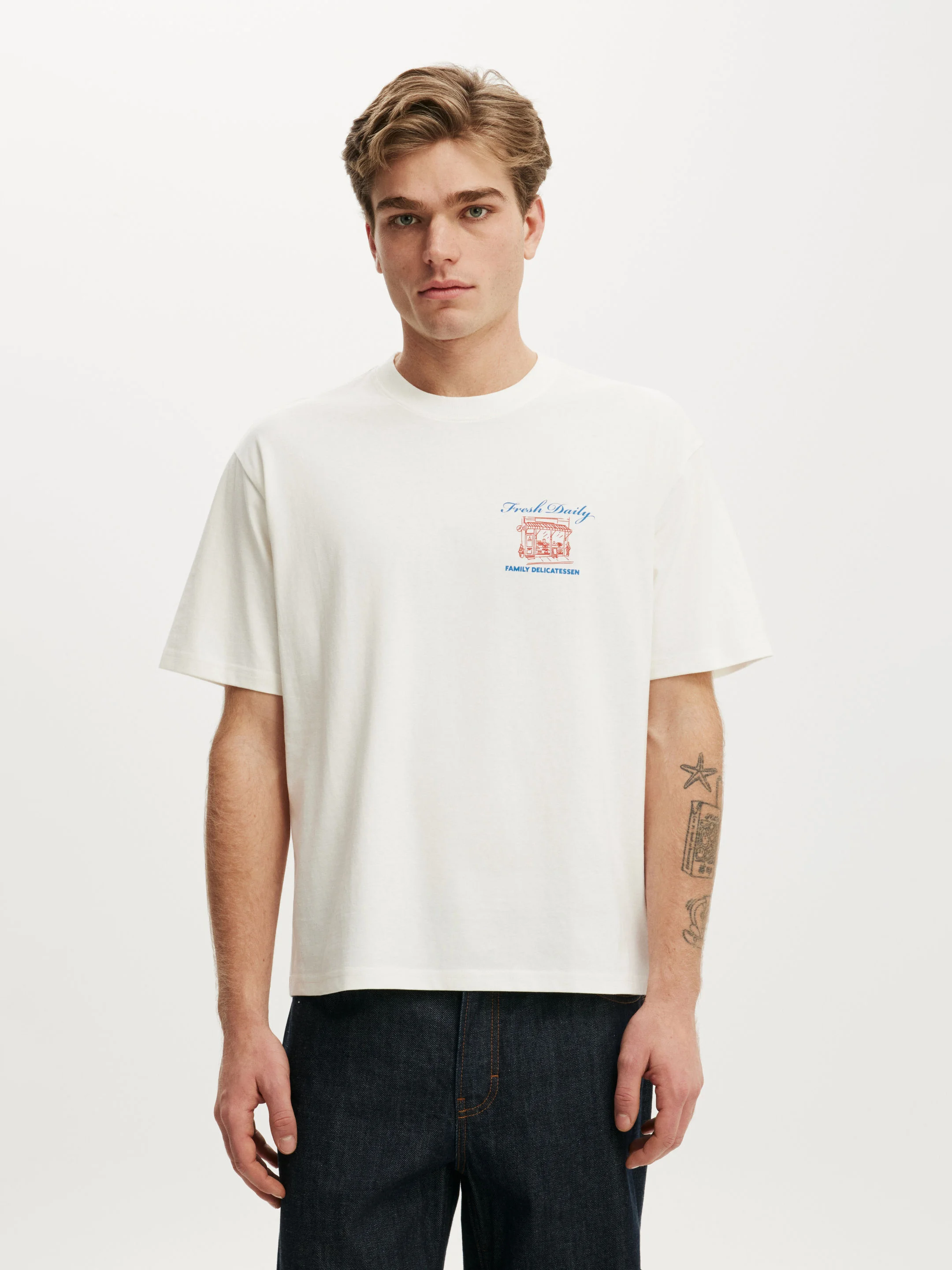 COTTON ON &Aacute;o Thun C&oacute; Họa Tiết Nam - Everyday Fit Graphic T-Shirt