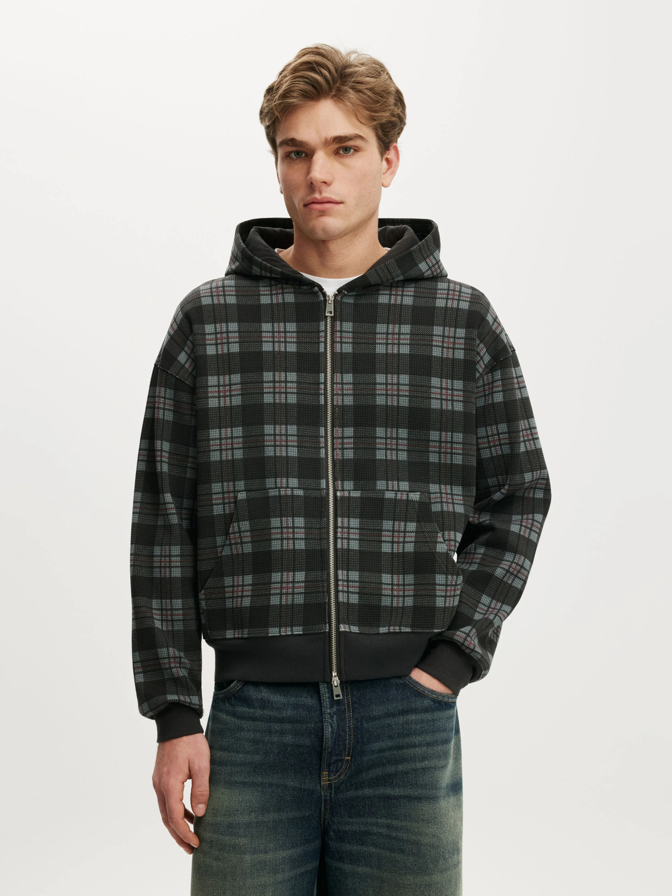 COTTON ON Áo Khoác Có Nón Nam - Zip Up Hoodie