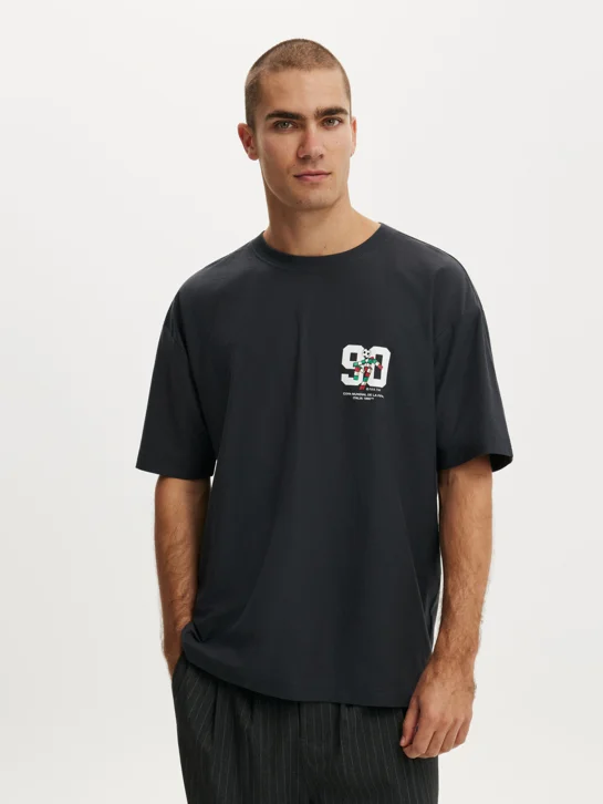 COTTON ON Áo Thun Có Họa Tiết Nam - Box Fit Fifa T-Shirt