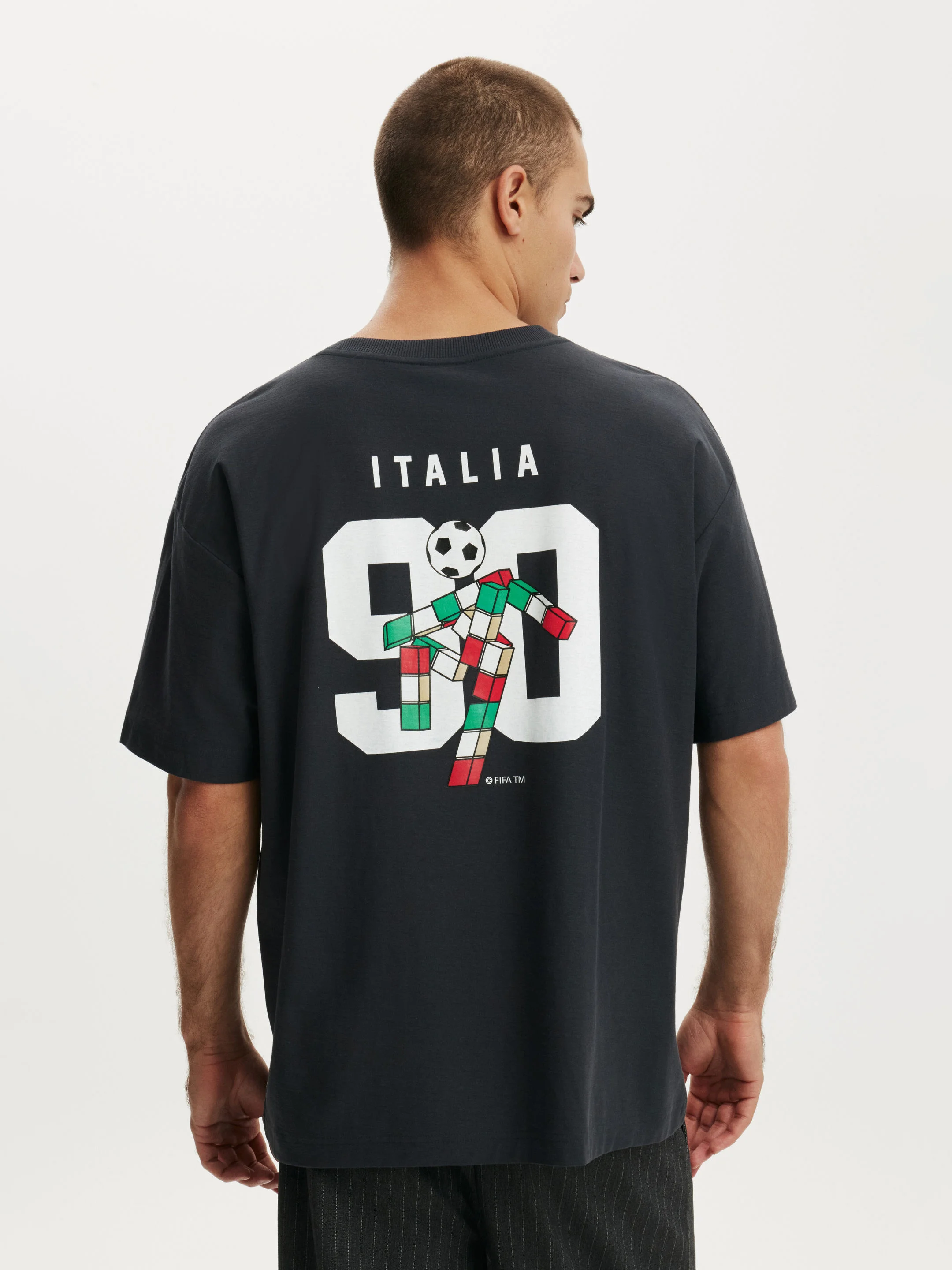 COTTON ON Áo Thun Có Họa Tiết Nam - Box Fit Fifa T-Shirt