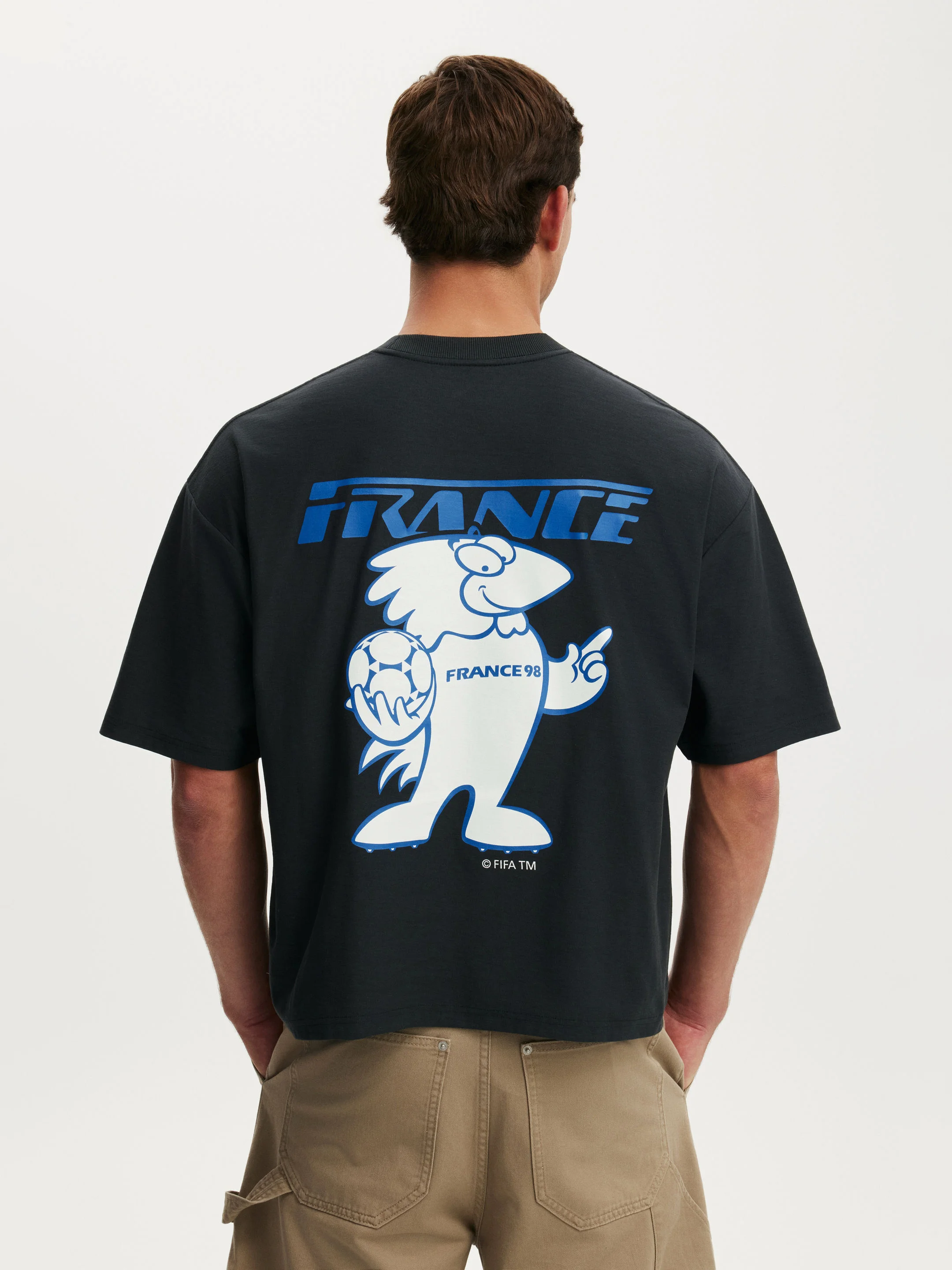 COTTON ON Áo Thun Có Họa Tiết Nam-Cropped Fit Fifa T-Shirt