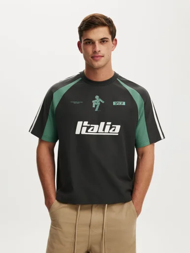 COTTON ON Áo Thun Có Họa Tiết Nam-Cropped Fit Fifa T-Shirt