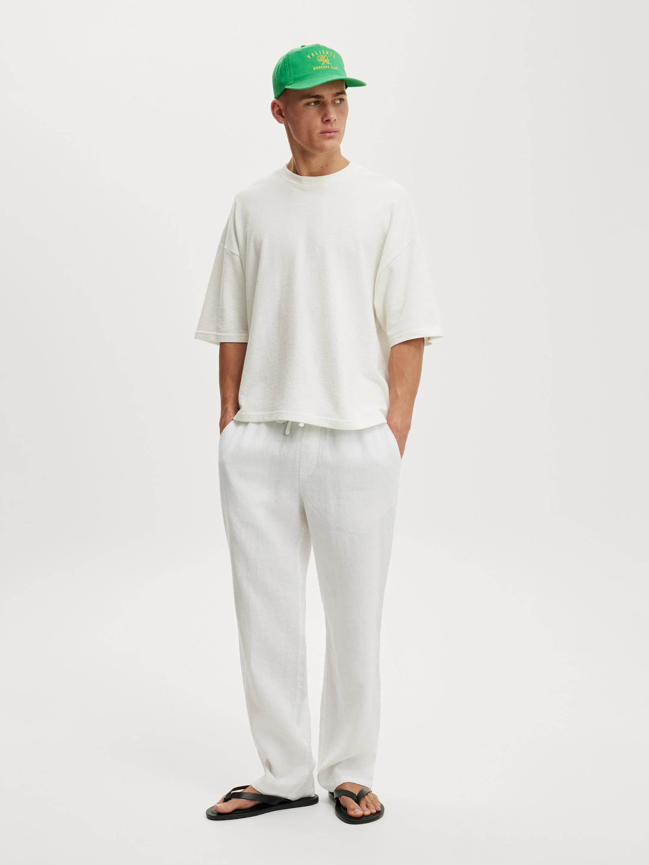 COTTON ON Quần Linen Dài Nam - Baggy Linen Pant