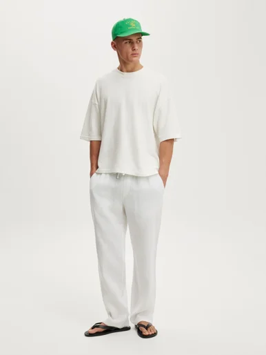COTTON ON Quần Linen Dài Nam - Baggy Linen Pant