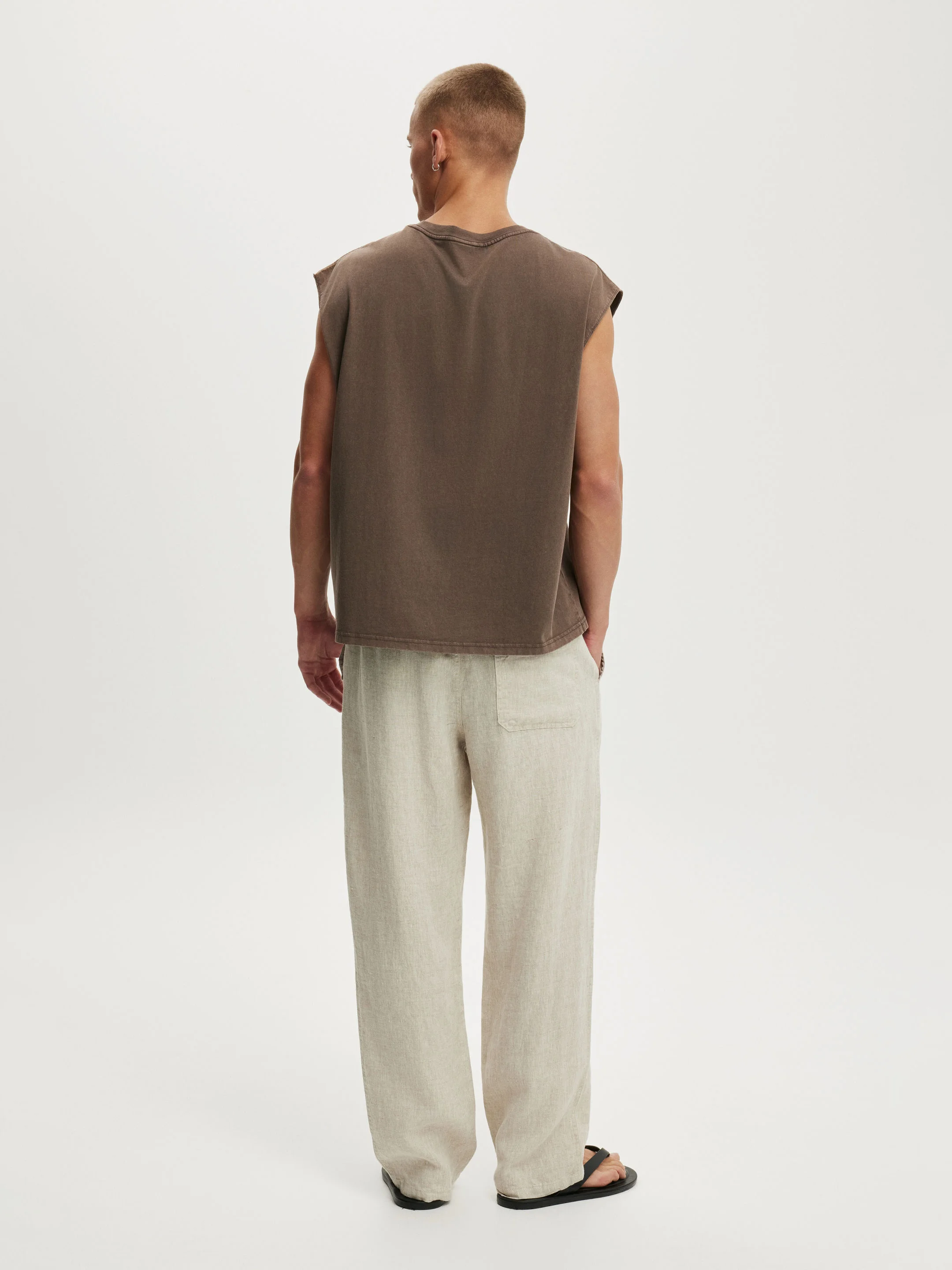 COTTON ON Quần Linen Dài Nam - Baggy Linen Pant