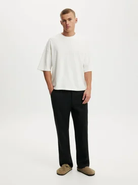 COTTON ON Quần Linen Dài Nam - Baggy Linen Pant
