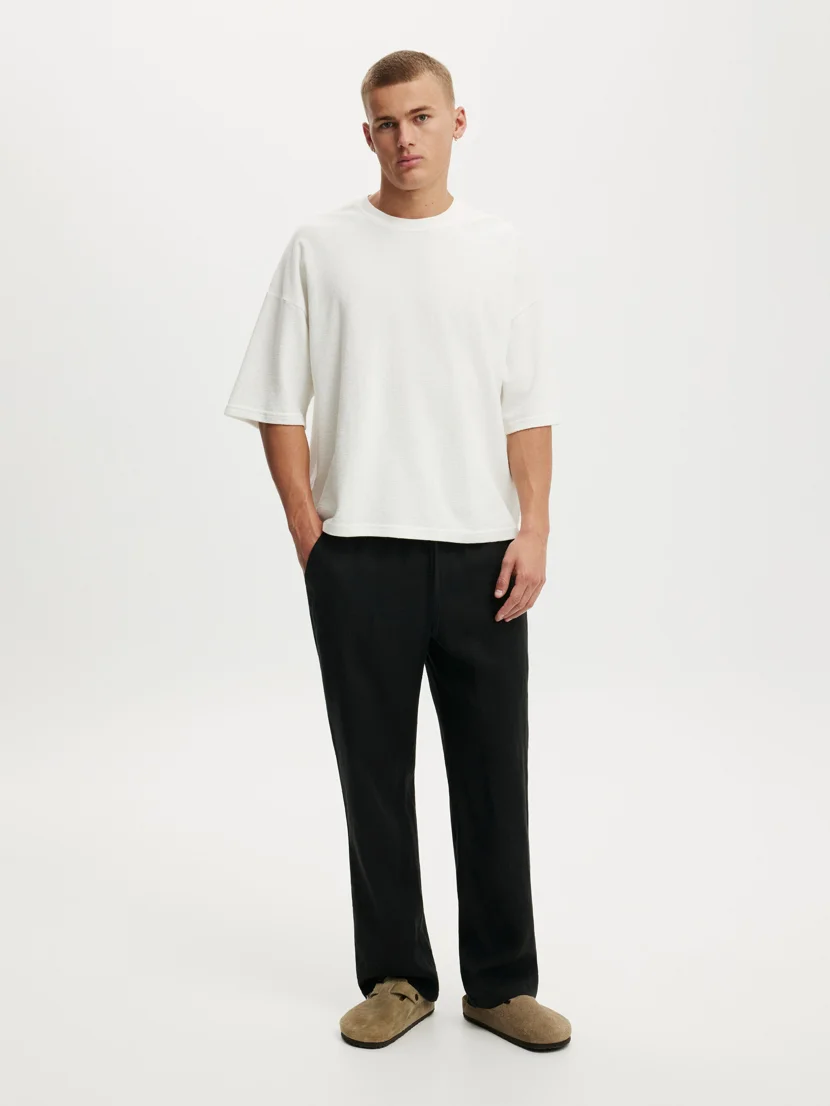 COTTON ON Quần Linen Dài Nam - Baggy Linen Pant