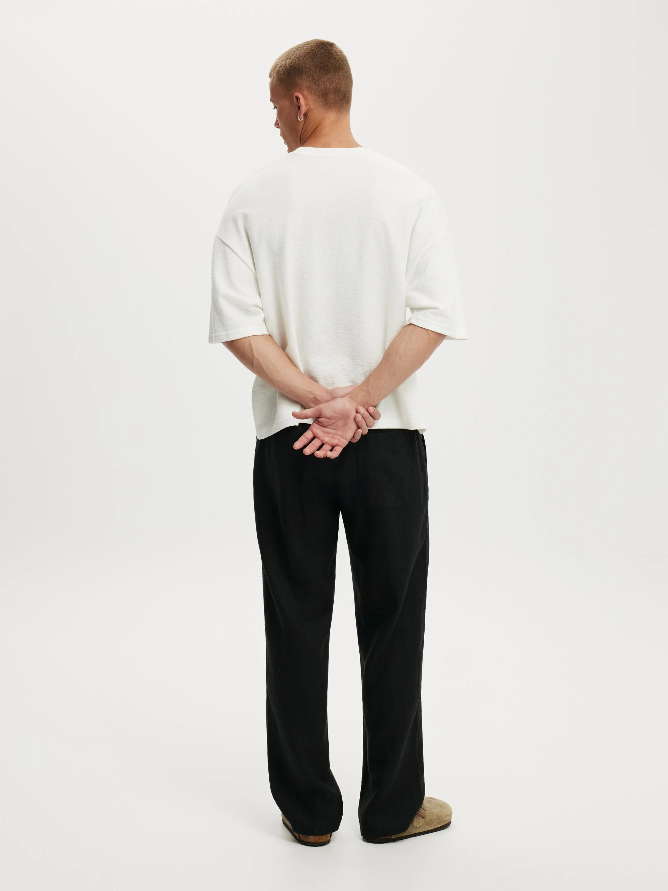 COTTON ON Quần Linen Dài Nam - Baggy Linen Pant