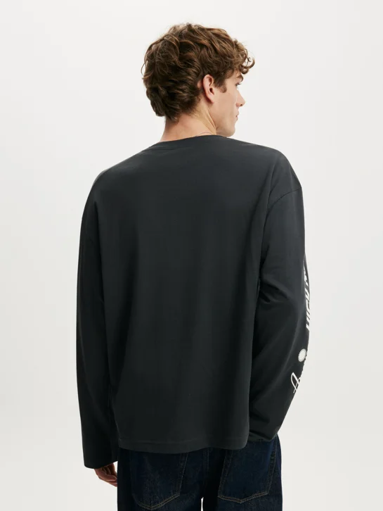 COTTON ON Áo Thun Dài Tay Nam - Regular Fit Graphic Ls T-Shirt