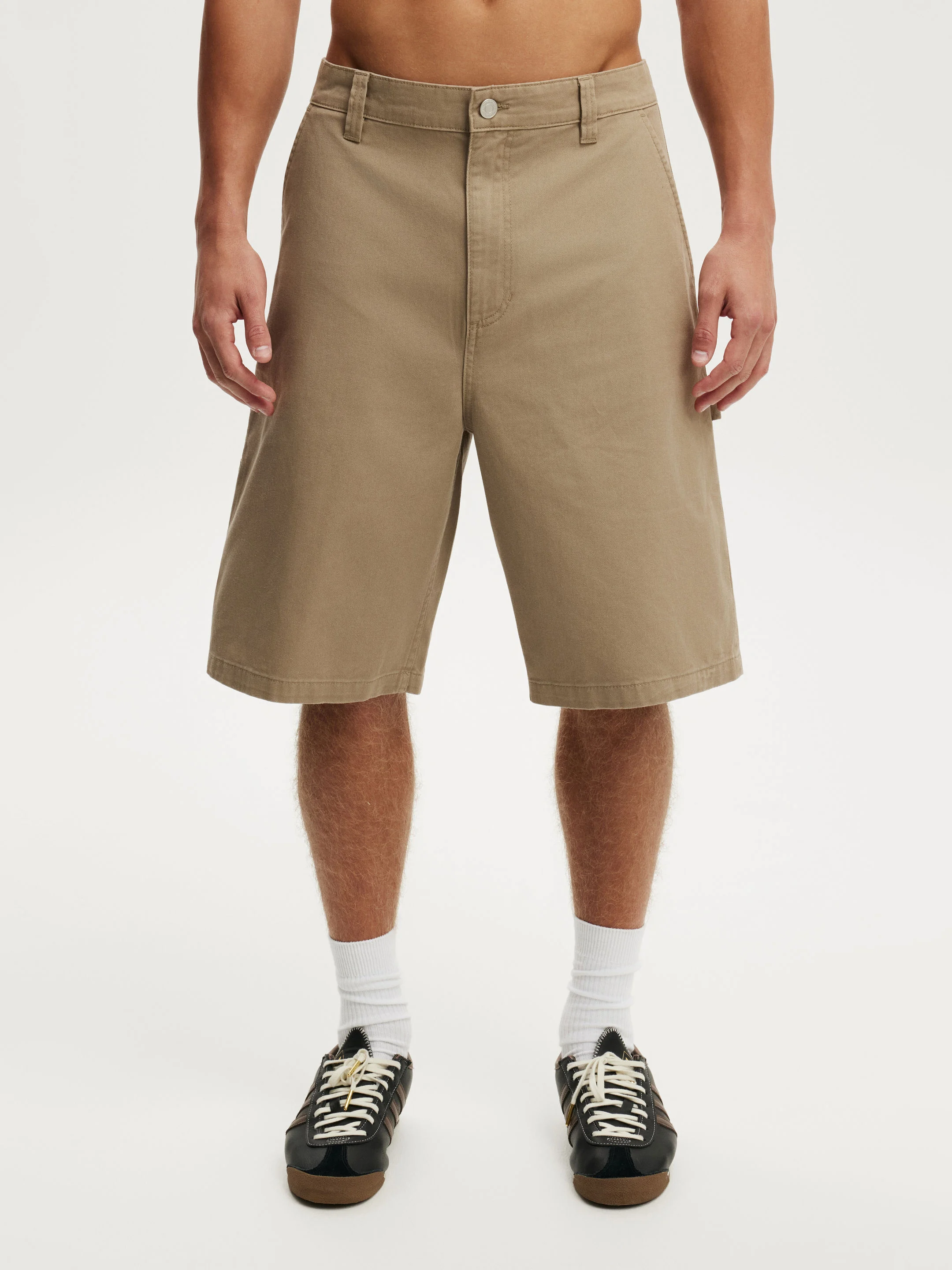COTTON ON Quần Vải Ngắn Nam - Super Baggy Worker Short