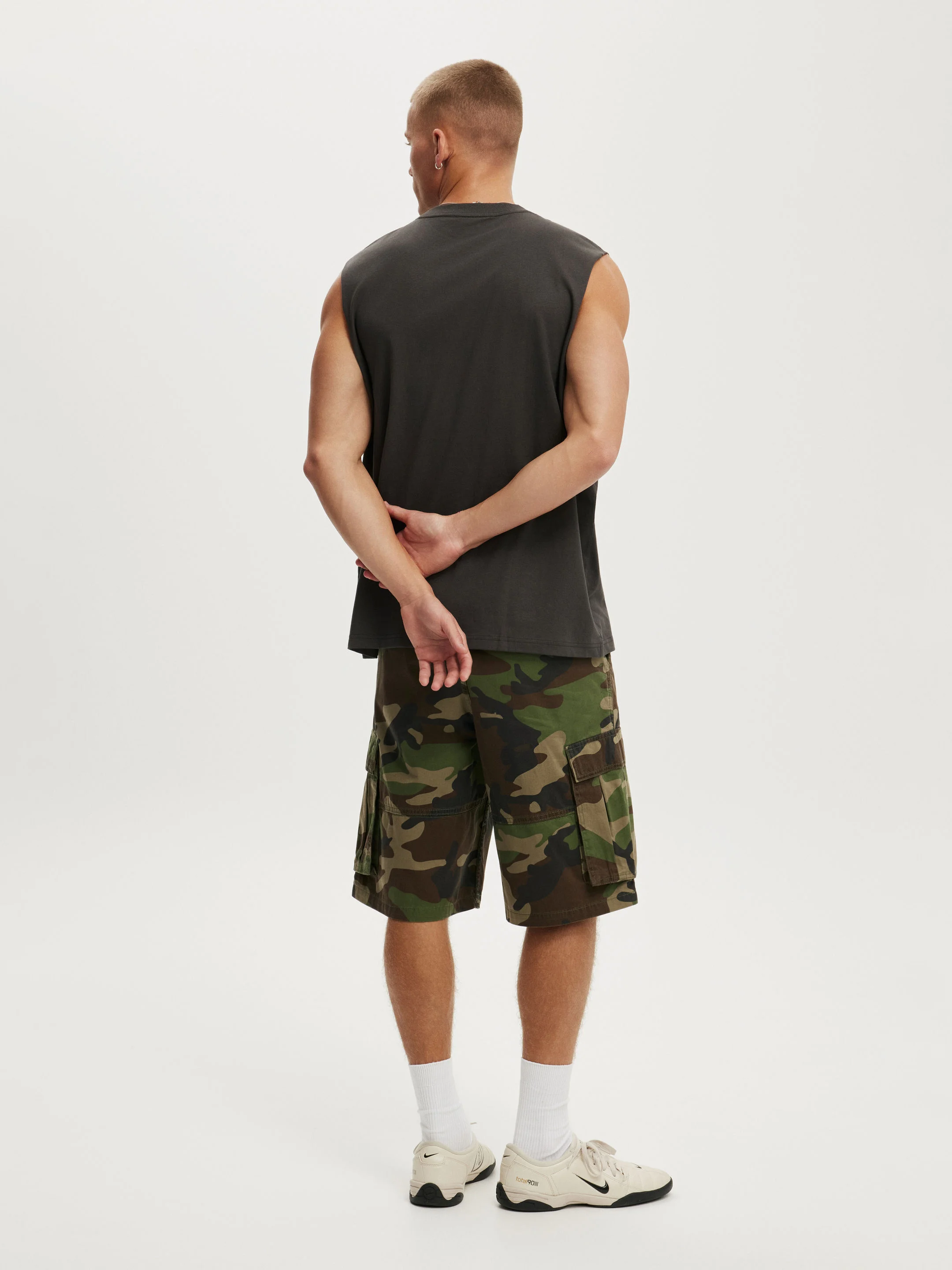COTTON ON Quần Khaki Ngắn Nam-Super Baggy Cargo Short