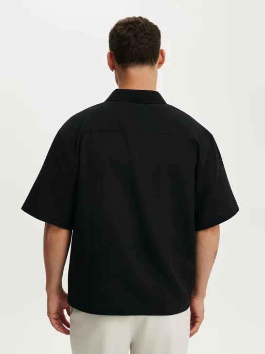 COTTON ON Áo Sơ Mi Ngắn Tay Nam - Boxy Fit Short Sleeve Shirt