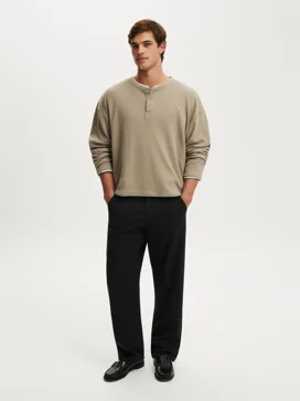 COTTON ON Quần Vải Dài Nam - Baggy Chino Pant