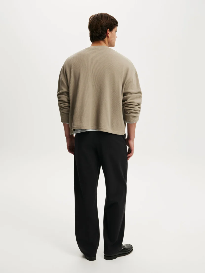 COTTON ON Quần Vải Dài Nam - Baggy Chino Pant