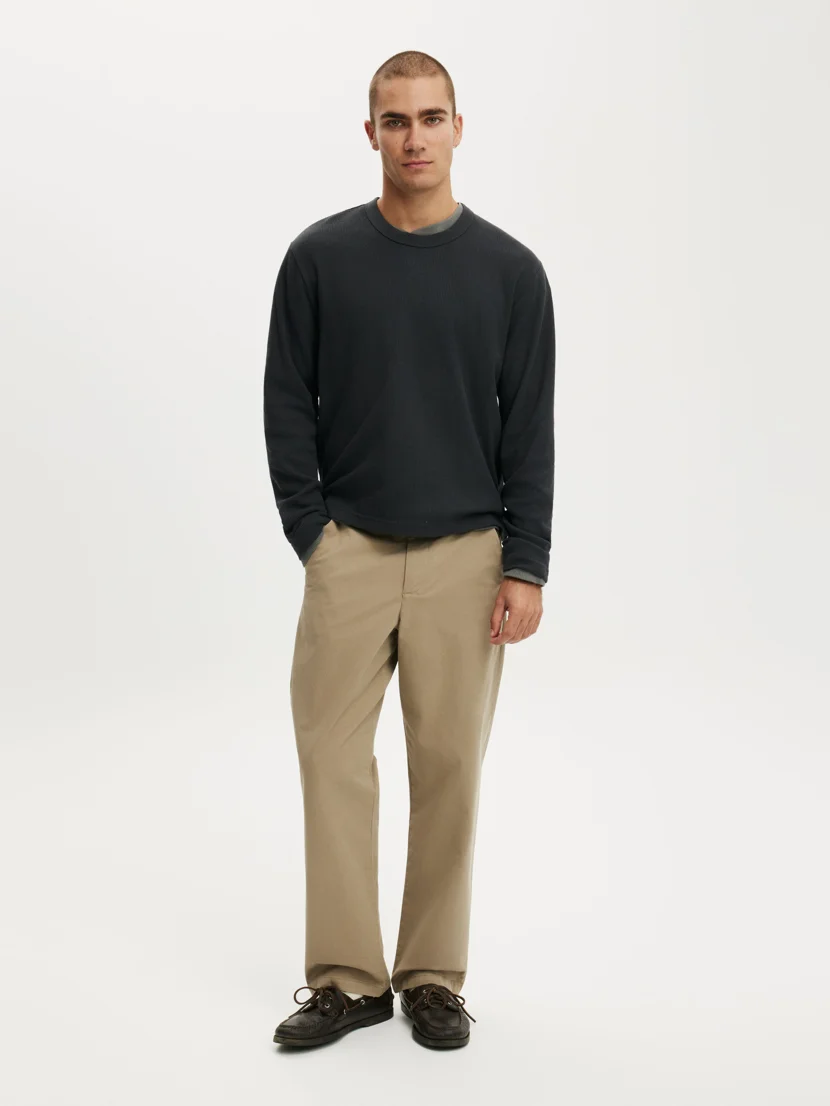 COTTON ON Quần Vải Dài Nam - Baggy Chino Pant