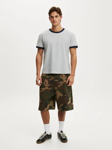 COTTON ON Quần Shorts Ống Rộng Nam - Super Baggy Fleece Short