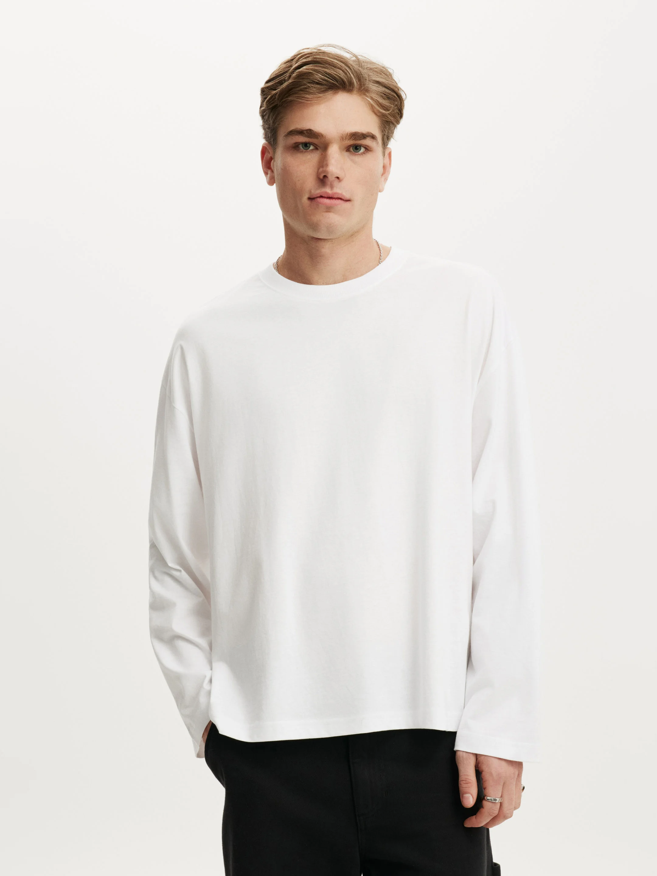 COTTON ON Áo Thun Dài Tay Nam - Regular Fit Long Sleeve