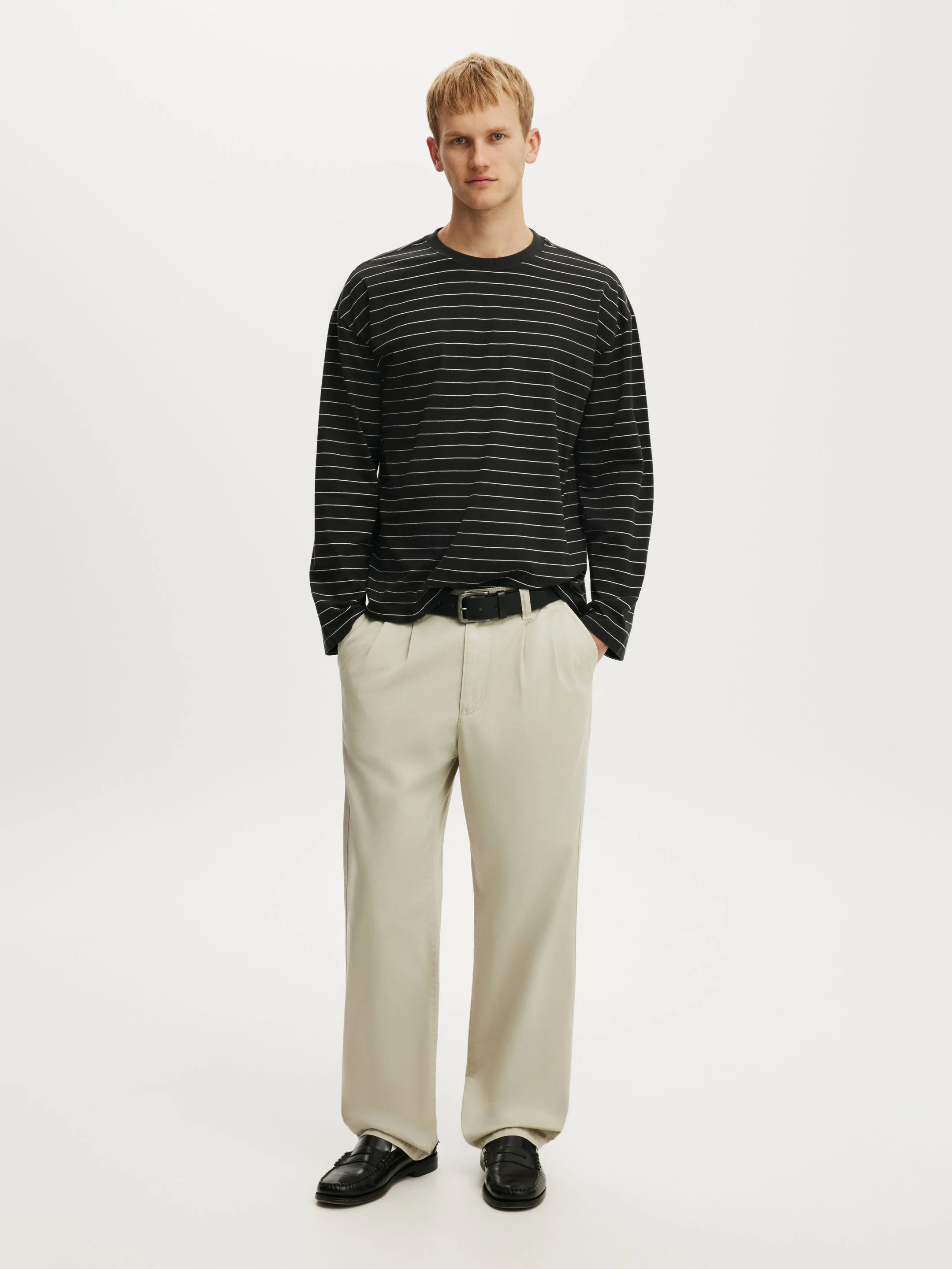 WASHED BLACK / VINTAGE WHITE STRIPE