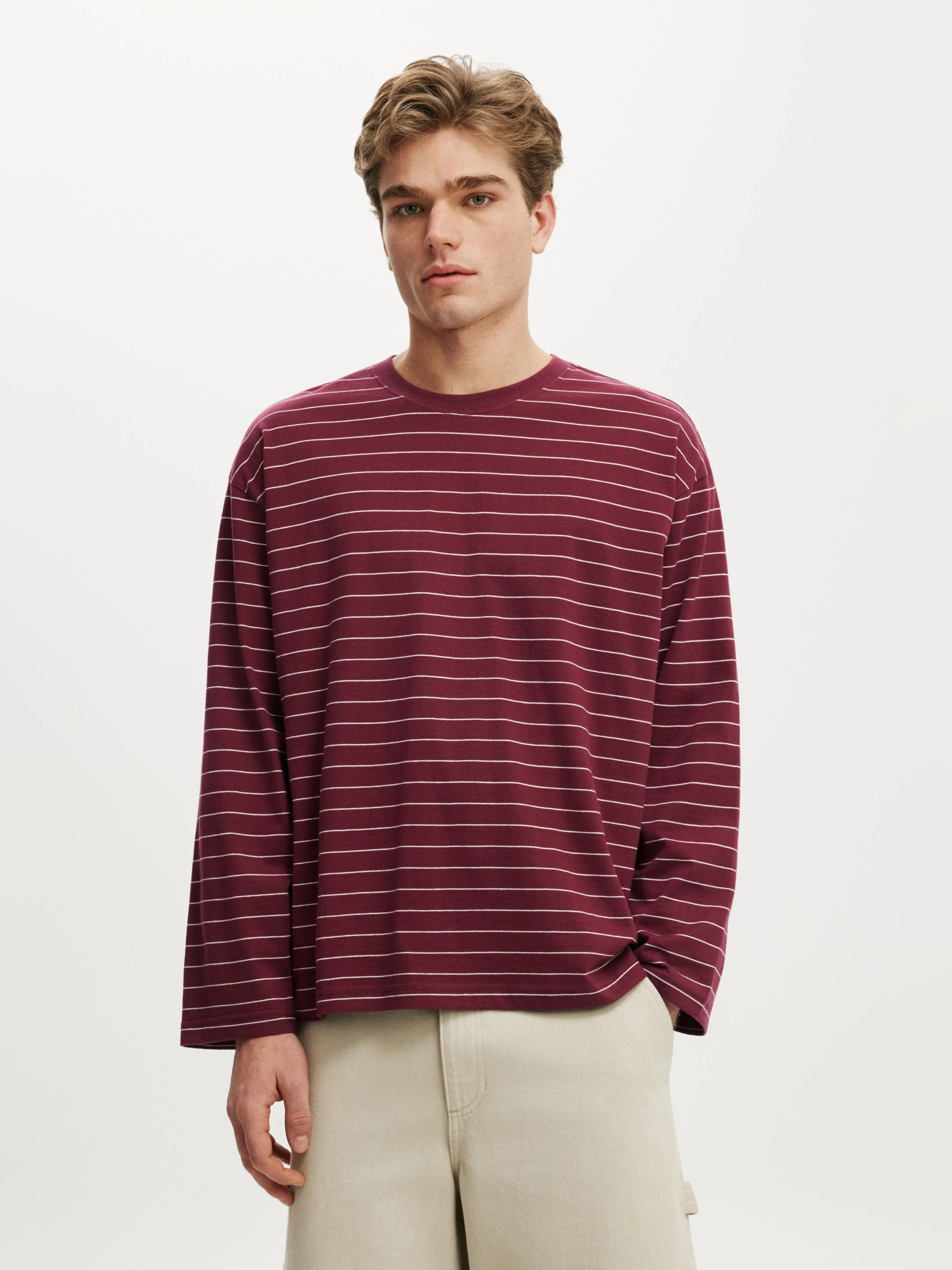 WINTER FIG / OAT STRIPE