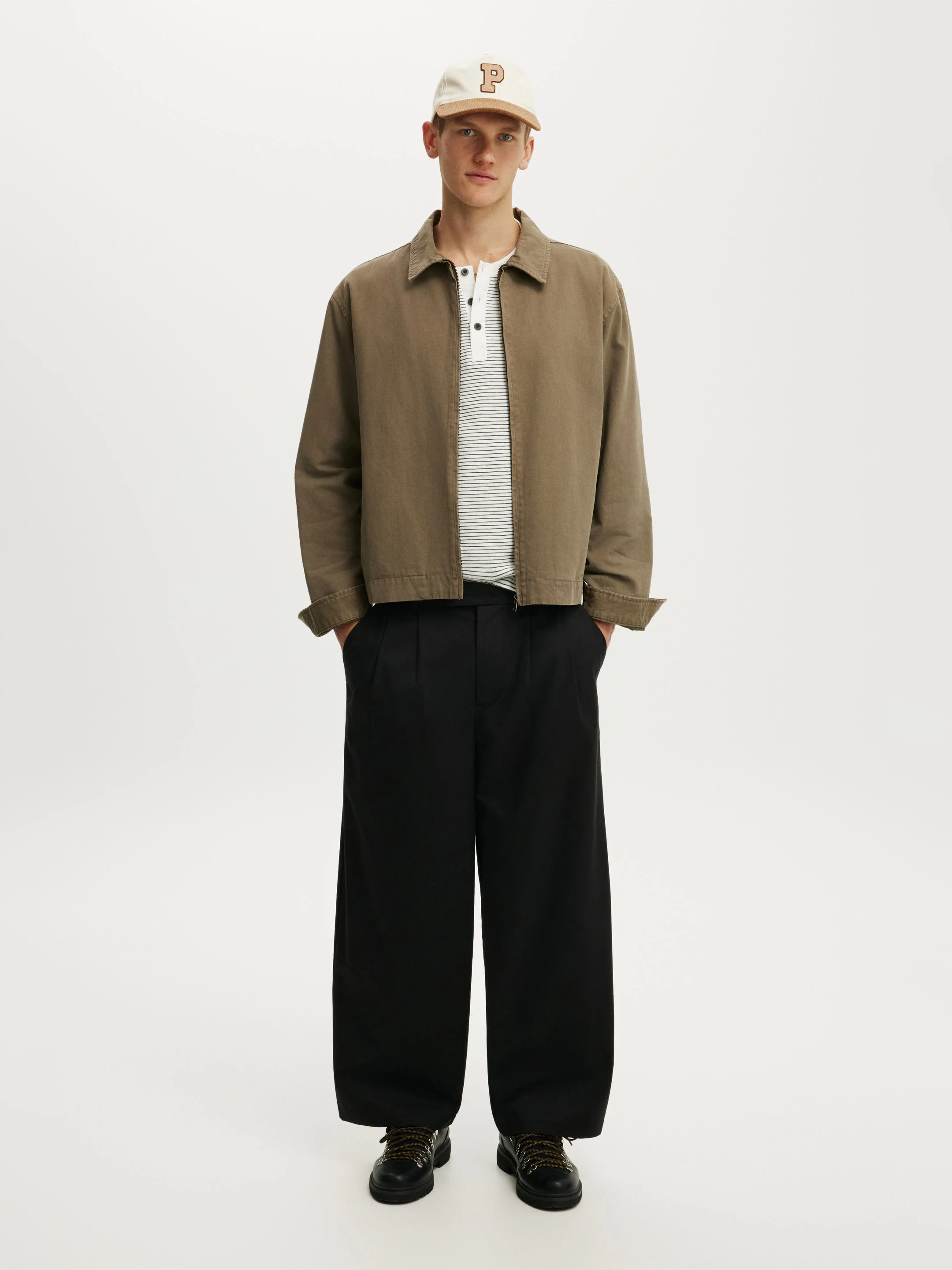 COTTON ON Quần Vải Dài Nam - Baggy Barrel Pant