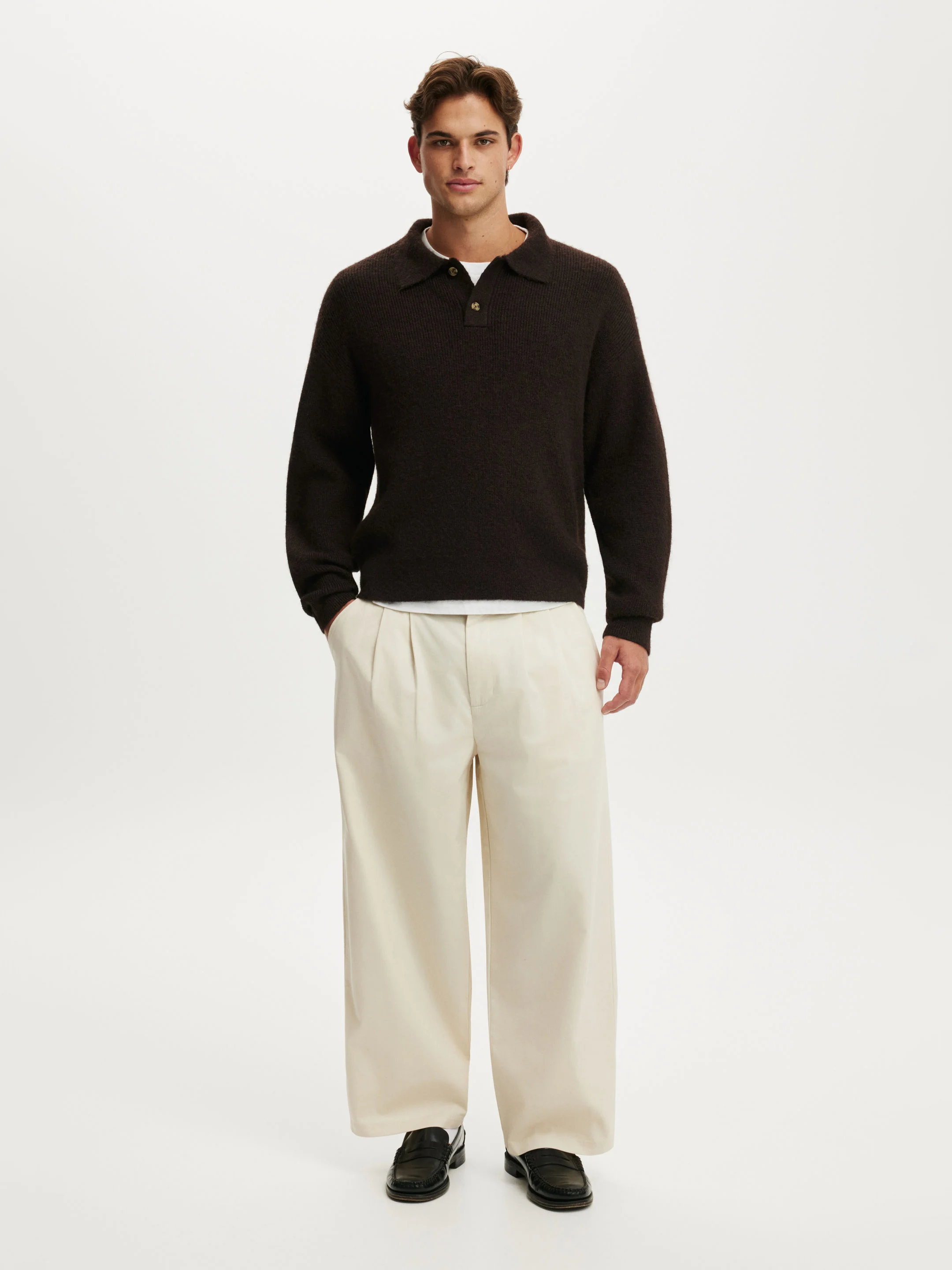 COTTON ON Quần Vải Dài Nam - Baggy Barrel Pant