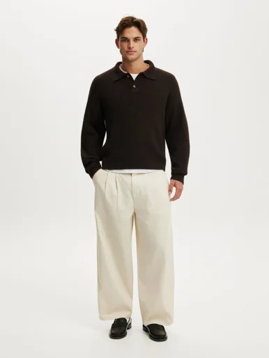 COTTON ON Quần Vải Dài Nam - Baggy Barrel Pant