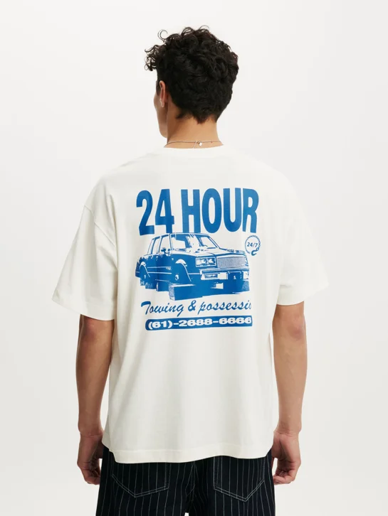 COTTON ON Áo Thun Có Họa Tiết Nam - Box Fit Graphic T-Shirt