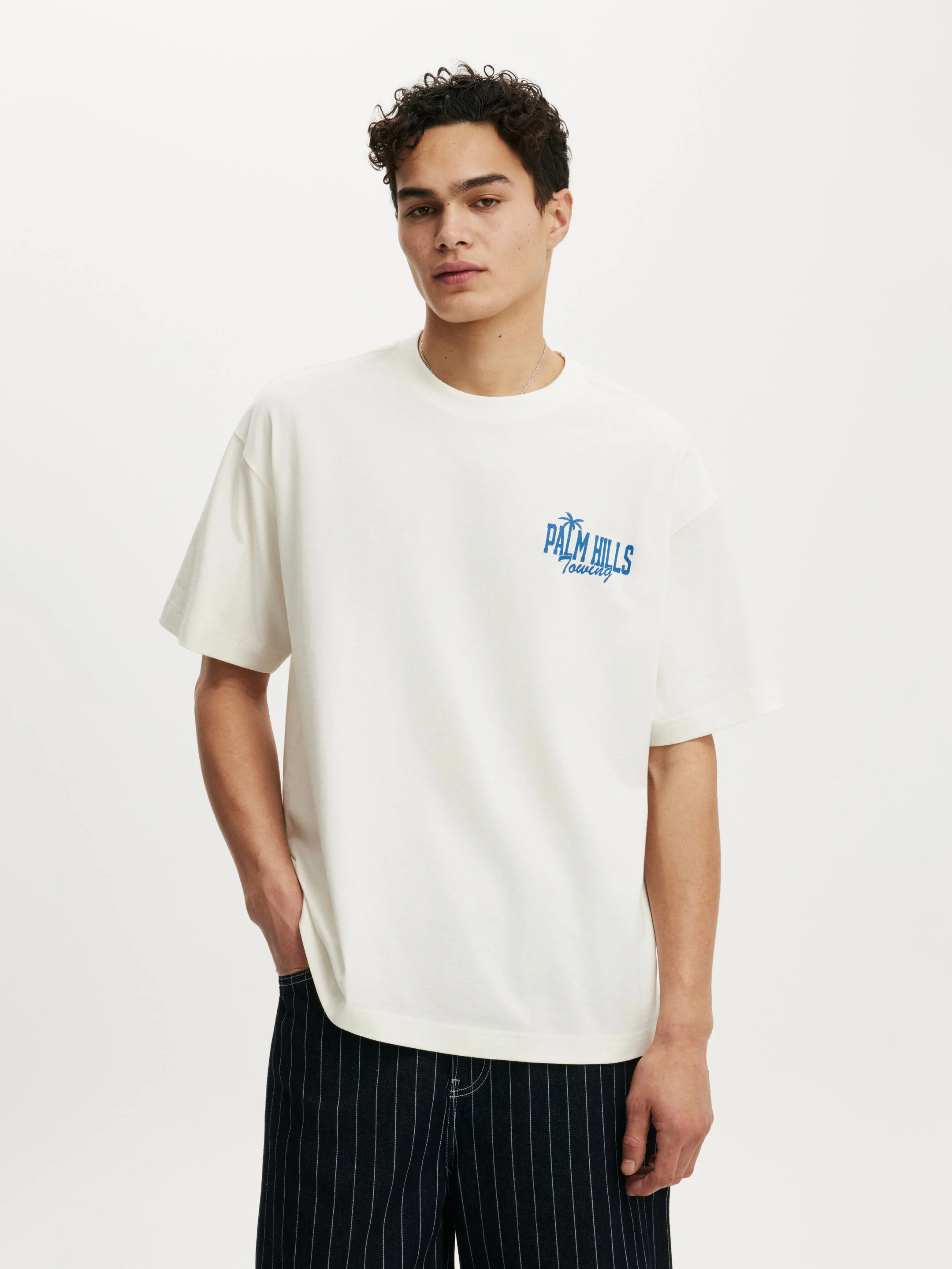 COTTON ON Áo Thun Có Họa Tiết Nam - Box Fit Graphic T-Shirt