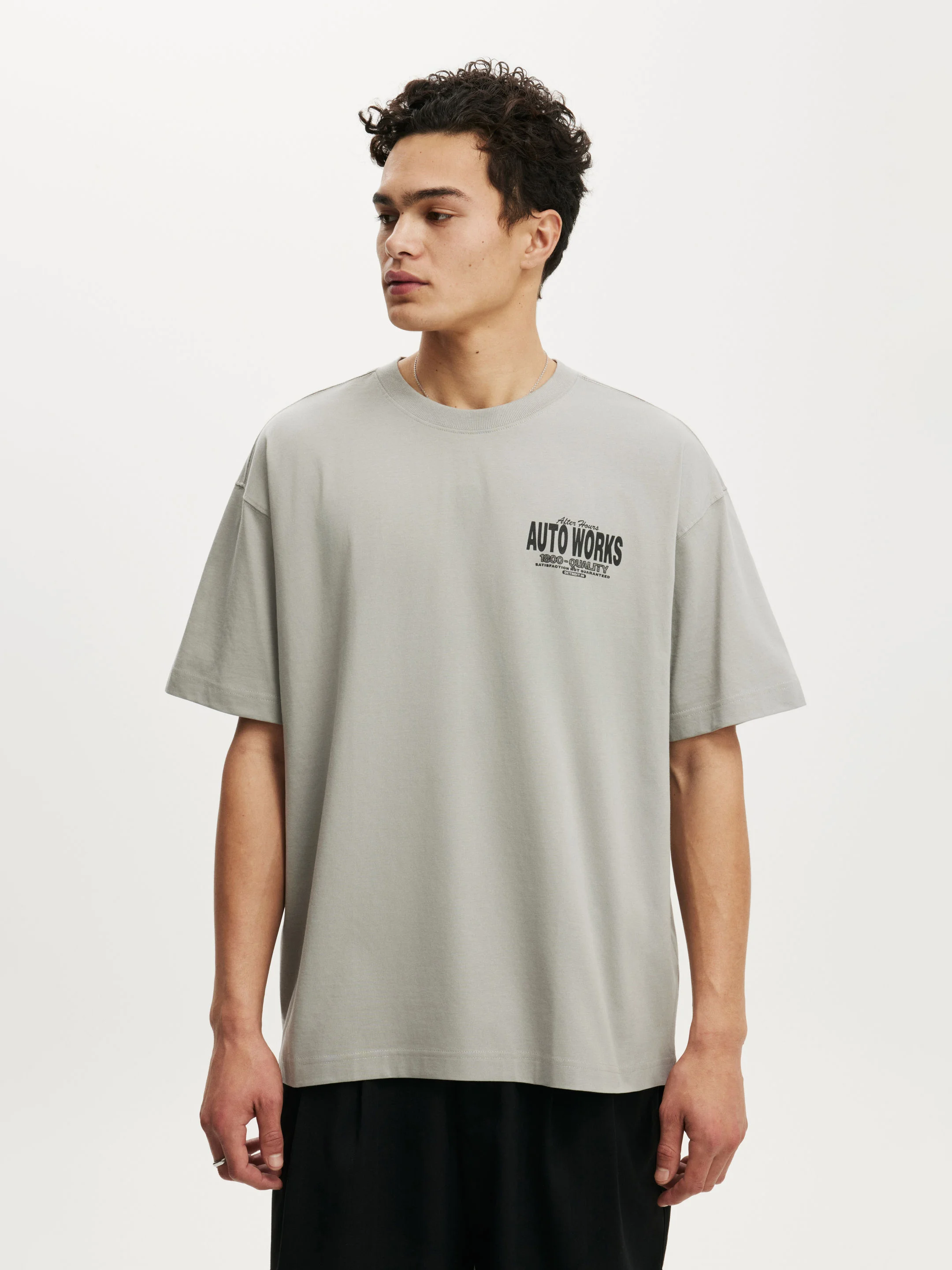COTTON ON Áo Thun Có Họa Tiết Nam - Box Fit Graphic T-Shirt