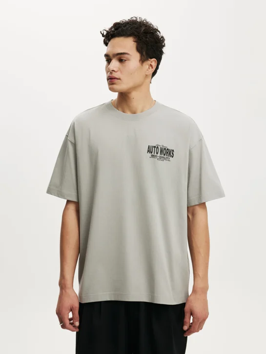 COTTON ON Áo Thun Có Họa Tiết Nam - Box Fit Graphic T-Shirt