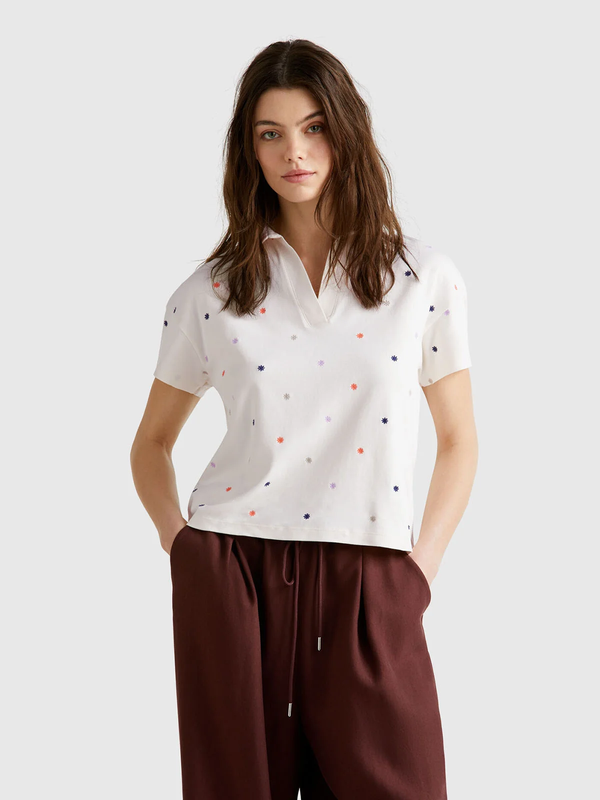 UNITED COLORS OF BENETTON Áo Polo Ngắn Tay Nữ