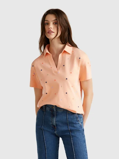 UNITED COLORS OF BENETTON Áo Polo Ngắn Tay Nữ