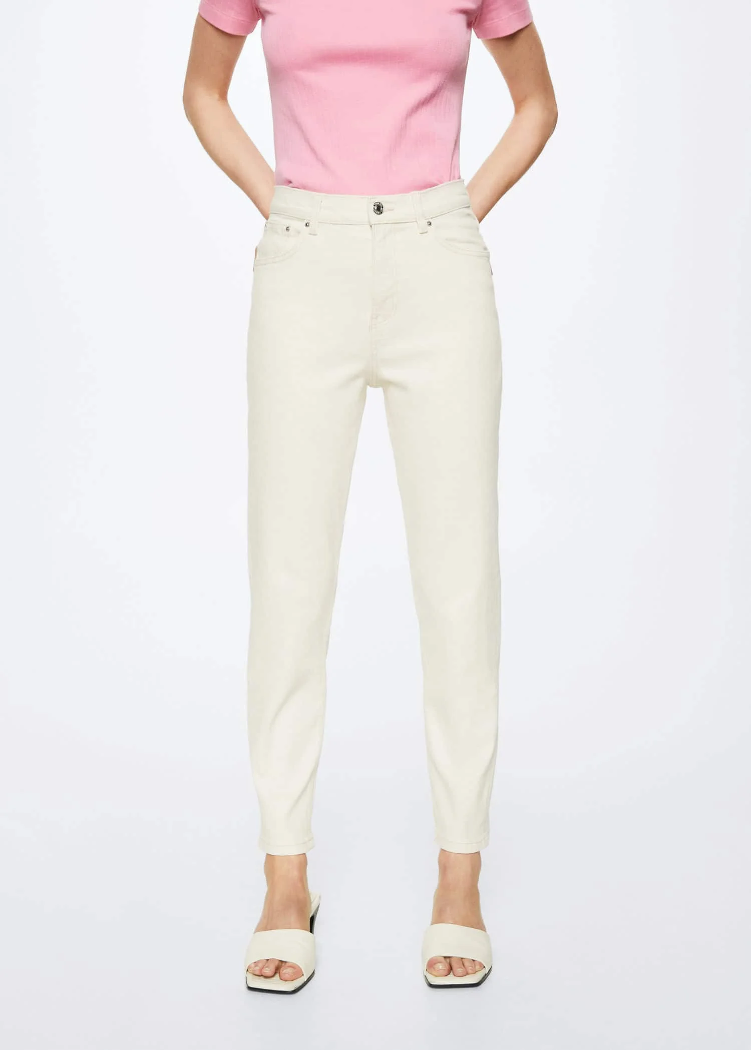 MANGO Quần Jeans Newmom