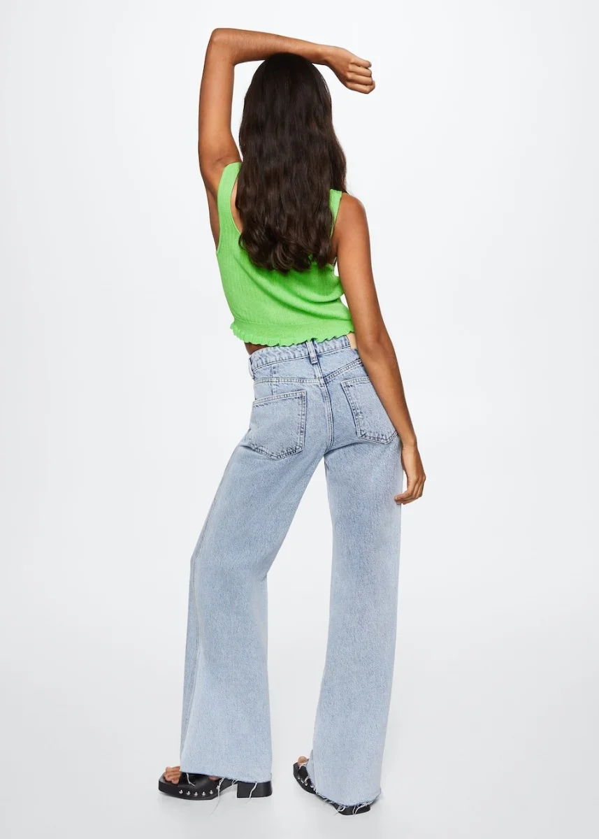 MANGO Áo Kiểu Nữ Ruffi