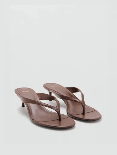 MANGO Dép Cao Gót Nữ Back