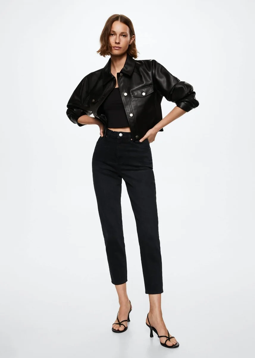 MANGO Quần Jeans Nữ Newmom