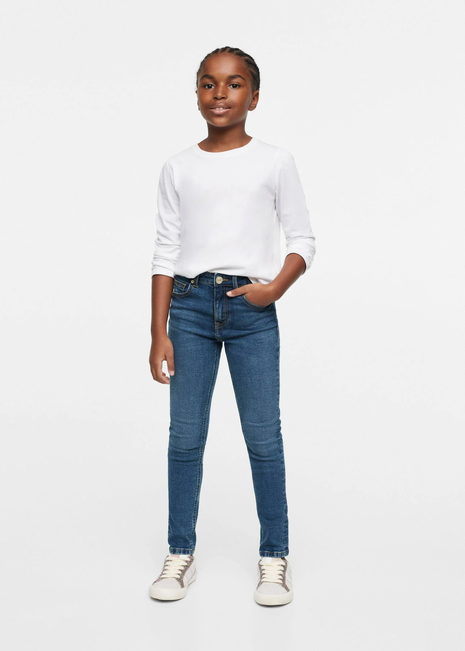 MANGO Quần Jeans Bé Gái Skinny3
