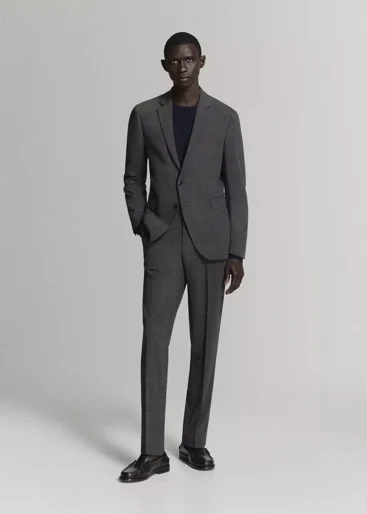 MANGO Áo Blazer Nam Paris