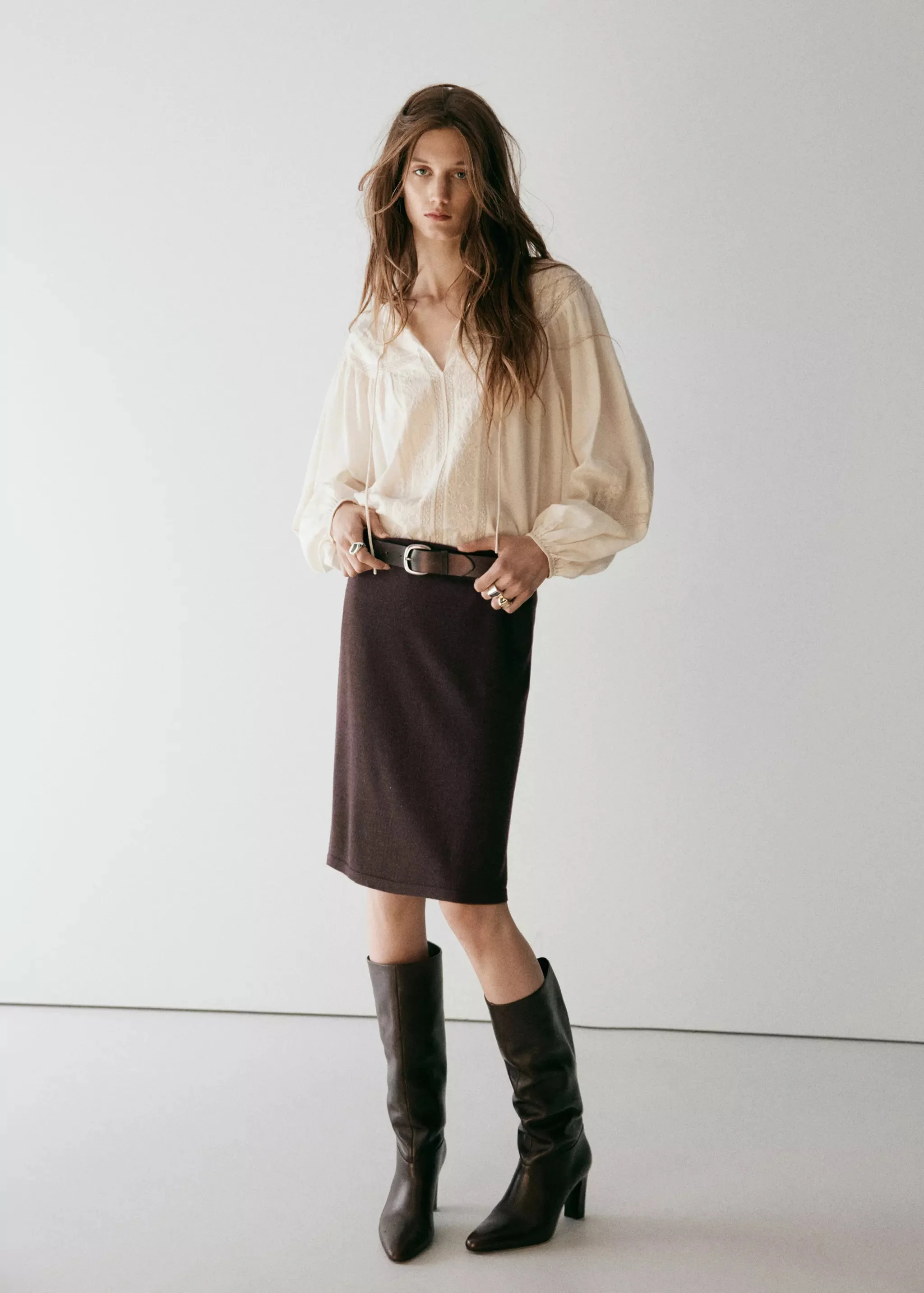 MANGO Áo Kiểu Nữ Raquel