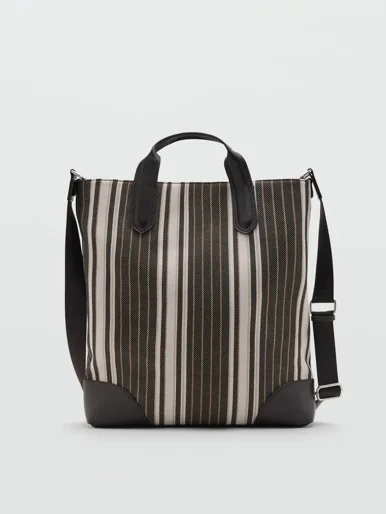 MANGO Túi Xách Nam Stripes