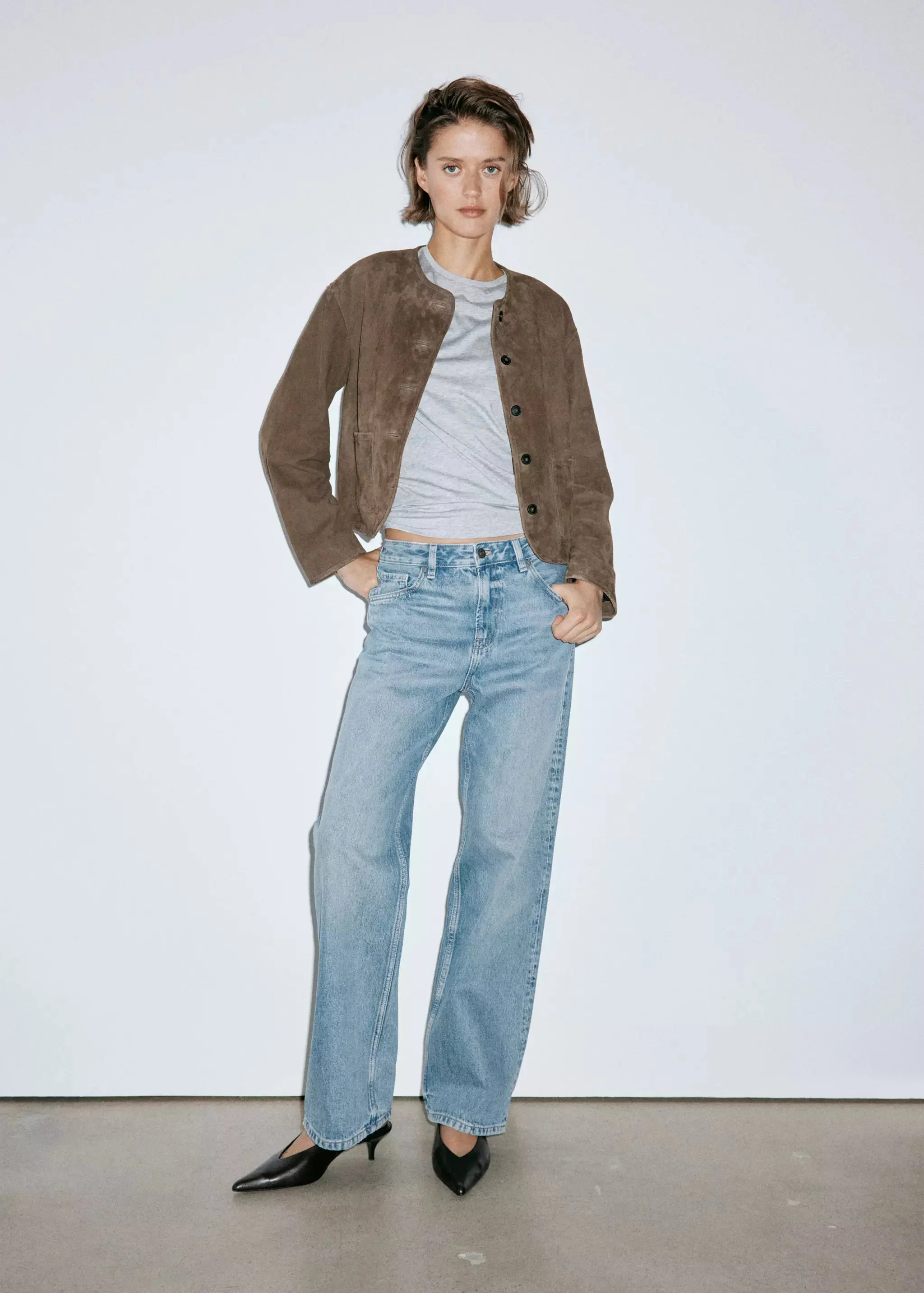 MANGO Quần Jeans Nữ Miami