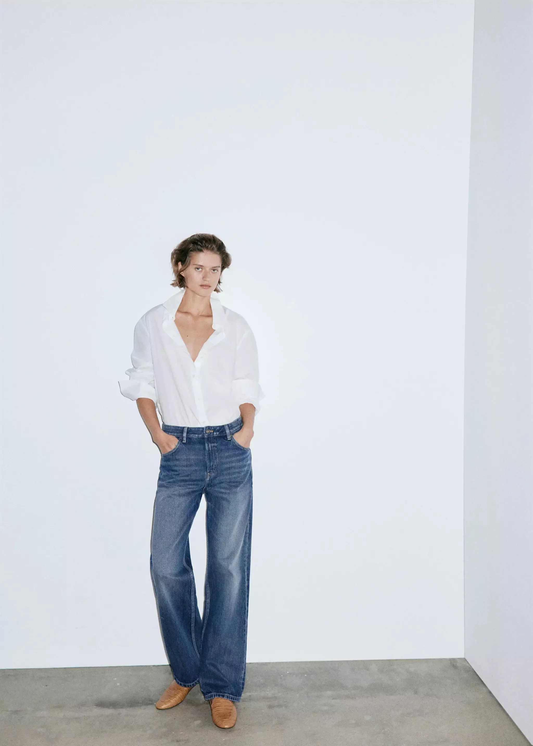 MANGO Quần Jeans Nữ Miami
