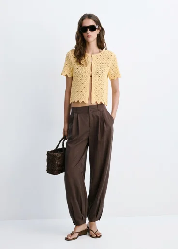 MANGO Áo Khoác Len Nữ Sitin