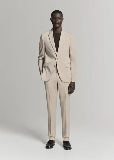 MANGO Áo Blazer Nam Paris